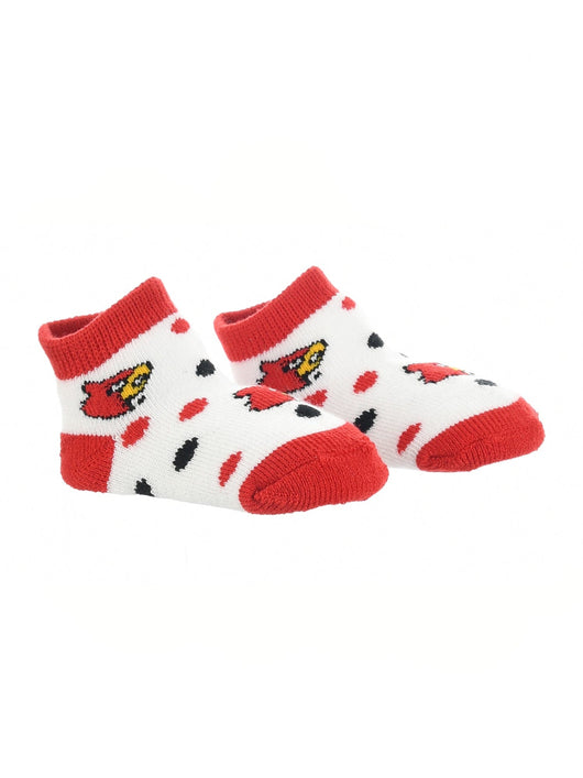 TCK socks Red/Black/White / 2T-4T Louisville Cardinals Toddler Socks Low Cut Little Fan