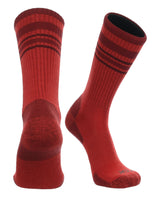 TCK socks Red/Cardinal / Medium Merino Wool Hiking Socks Crew Length