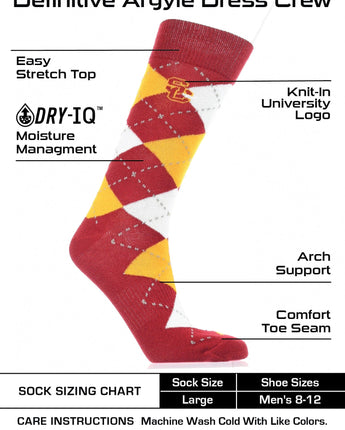 USC Trojans Argyle Dress Socks – Collegiate Crew