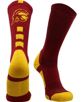 TCK socks Red/Gold / Large USC Trojans Baseline Crew USA Made