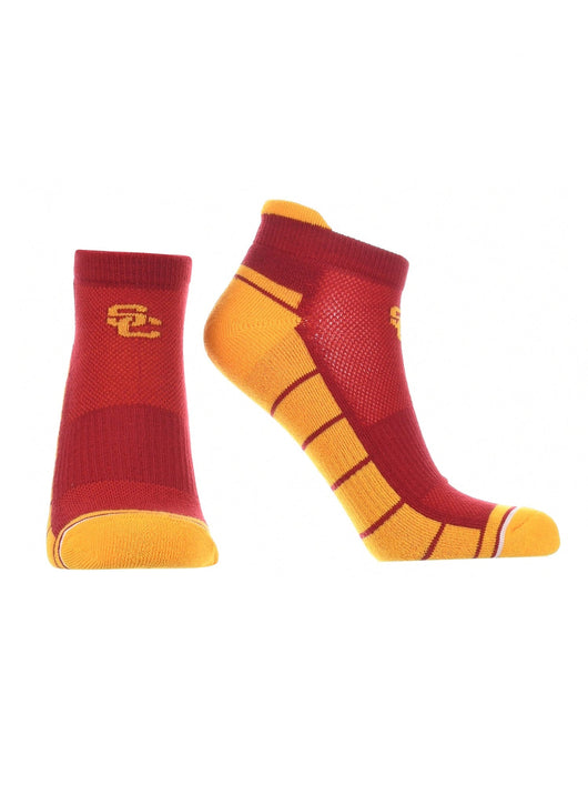 TCK socks Red/Gold / Large USC Trojans Low Cut Ankle Socks with Tab