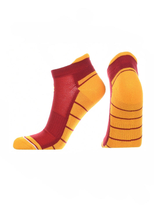 TCK socks Red/Gold / Large USC Trojans Low Cut Ankle Socks with Tab