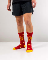 TCK socks Red/Gold / Large USC Trojans Mayhem Crew Socks (Imported)