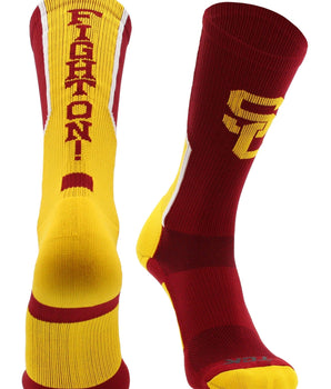TCK socks Red/Gold / Large USC Trojans Perimeter Crew Socks