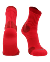 TCK socks Red / Large Crossover Multi-Sport Quarter Crew Socks