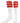 TCK socks Red / Small Retro 3 Stripe OTC Tube Socks