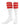 TCK socks Red / Small Retro 3 Stripe OTC Tube Socks