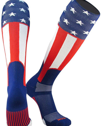 TCK socks Red/White/Blue / Medium Uncle Sam USA Baseball Stirrup Socks