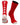 TCK socks Red/White / Large Midline Lacrosse Logo Crew Socks