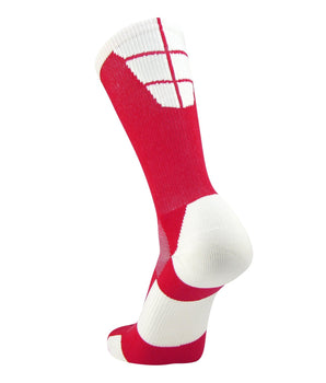 TCK socks Red/White / X-Large Goalline 2.0 Football Socks Crew Length