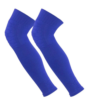 TCK socks Royal Blue / Large Defender Padded Knit Leg Sleeves Over the Knee