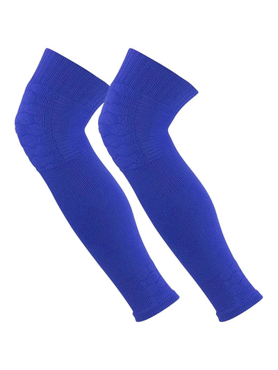 TCK socks Royal Blue / Large Defender Padded Knit Leg Sleeves Over the Knee