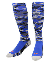 TCK socks Royal Camo / Large Elite Performance Camo Over The Calf Socks