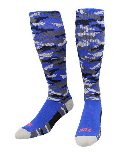 TCK socks Royal Camo / Large Elite Performance Camo Over The Calf Socks