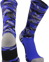 TCK socks Royal Camo / Large Elite Woodland Camo Performance Crew Socks
