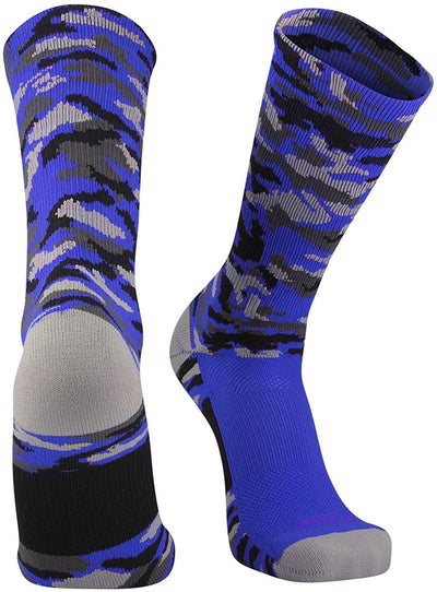 TCK socks Royal Camo / Large Elite Woodland Camo Performance Crew Socks
