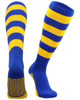TCK socks Royal/Gold / Large Hoop Striped Rugby Socks
