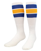 TCK socks Royal/Gold / Small Retro 3 Stripe OTC Tube Socks