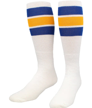 TCK socks Royal/Gold / Small Retro 3 Stripe OTC Tube Socks