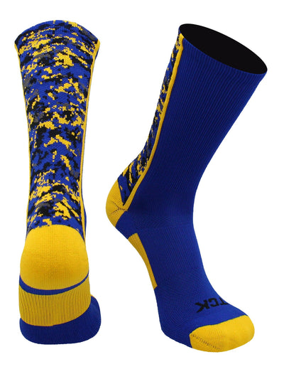 TCK socks Royal/Gold / X-Large Digital Camo Crew Socks