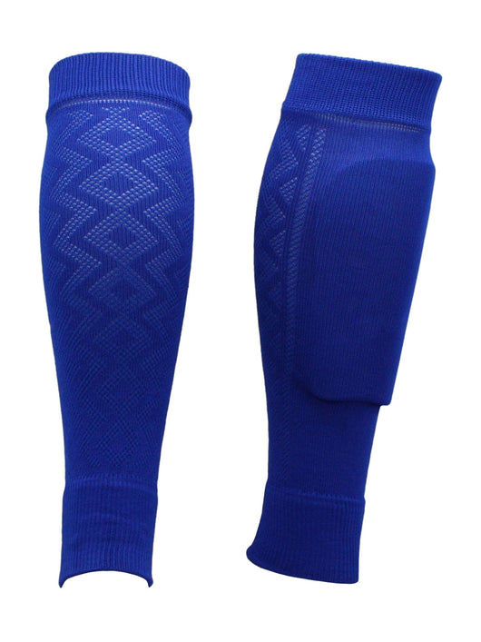 TCK socks Royal / Large Soccer Shin Guard Sleeves
