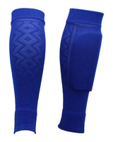 TCK socks Royal / Large Soccer Shin Guard Sleeves