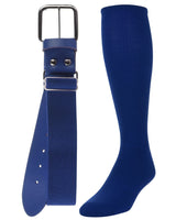 TCK socks Royal / Medium Baseball/Softball Adult Belt & Socks Combo Set