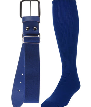 TCK socks Royal / Medium Baseball/Softball Adult Belt & Socks Combo Set