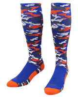 TCK socks Royal/Orange Camo / X-Large Elite Performance Camo Over The Calf Socks