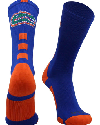 TCK socks Royal/Orange / Large Florida Gators Baseline Crew USA Made