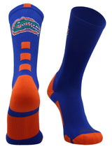 TCK socks Royal/Orange / Large Florida Gators Baseline Crew USA Made