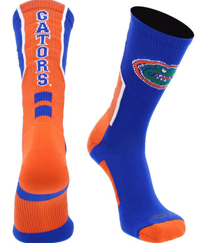 TCK socks Royal/Orange/White / Large University of Florida Gators Socks Perimeter Crew