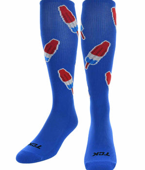 TCK socks Royal/Red/White / Large Freedom Pop Athletic Knee High Socks