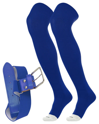 Prosport Over the Knee Socks and Belt | Uniform Combo Set