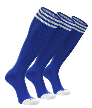 TCK socks Royal/White 3-Pack / X-Small Prosport Trio Striped Socks