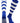 TCK socks Royal/White / Large Hoop Striped Rugby Socks