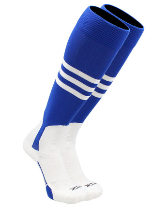 TCK socks Royal/White / Large TCK Baseball Stirrup Socks with Stripes Pattern B