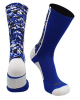 TCK socks Royal/White / X-Large Digital Camo Crew Socks