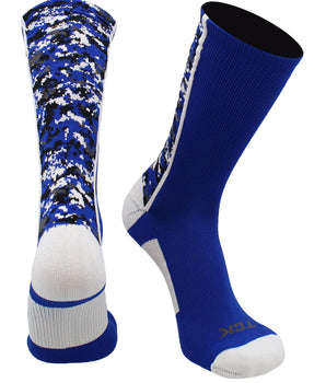 TCK socks Royal/White / X-Large Digital Camo Crew Socks