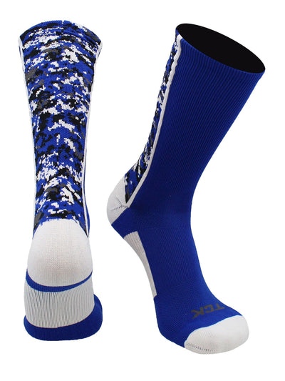 TCK socks Royal/White / X-Large Digital Camo Crew Socks