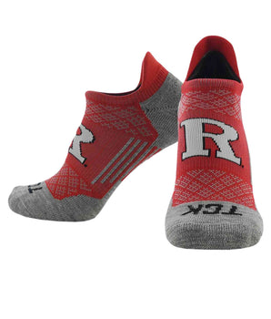 TCK socks Rutgers Scarlet Knights / Large Rutgers Scarlet Knights Tour No Show Tab Socks - Made in USA