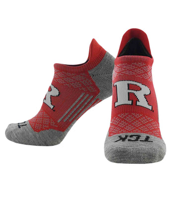 TCK socks Rutgers Scarlet Knights / Large Rutgers Scarlet Knights Tour No Show Tab Socks - Made in USA