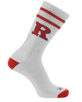 NCAA Vintage College Striped Socks - Rutgers Scarlet Knights (Large)
