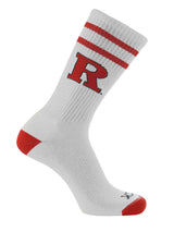 NCAA Vintage College Striped Socks - Rutgers Scarlet Knights (Large)