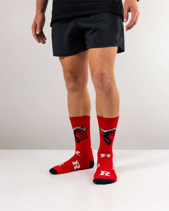 TCK socks Rutgers Scarlet Knights Mayhem Crew Socks (Made in USA)