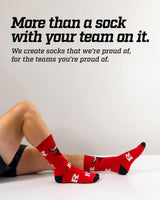 TCK socks Rutgers Scarlet Knights Mayhem Crew Socks (Made in USA)