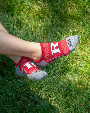 Rutgers Scarlet Knights Tour No Show Tab Socks - Made in USA