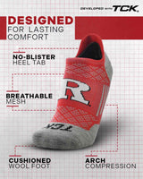 TCK socks Rutgers Scarlet Knights Tour No Show Tab Socks - Made in USA