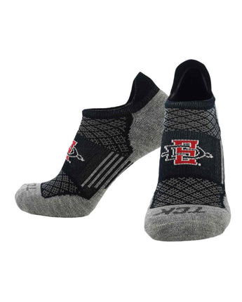San Diego State Aztecs No Show Tour Socks - Made in USA