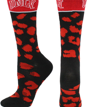 TCK socks Scarlet/Black / Medium UNLV Rebels Socks Womens Savage Crew Socks
